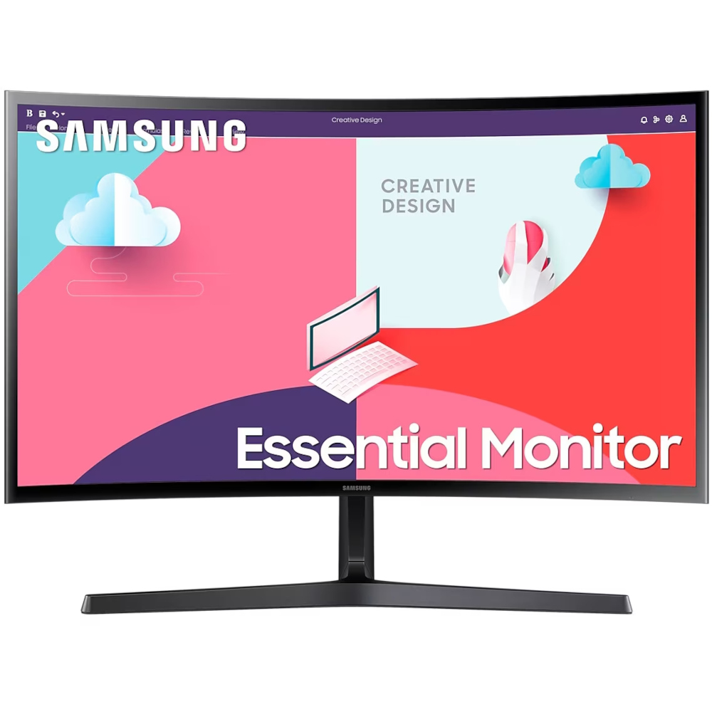  Monitor curbat LED Samsung LS24C366EAUXEN, 24", Full HD, VA, 60 Hz, 4 ms, HDMI, FreeSync 