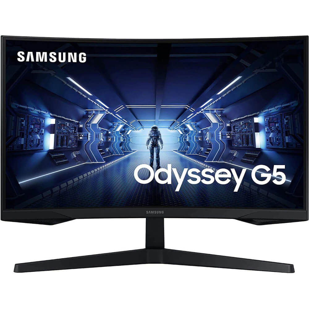 Monitor Gaming LED Samsung LC27G55TQWRXEN, 27?, WQHD, Curbat, VA, 1ms, 144Hz, Negru