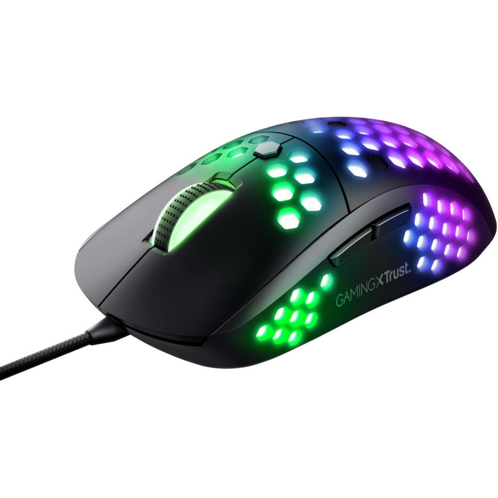 Mouse gaming Trust GXT 960 Graphin, Iluminare RGB, Negru