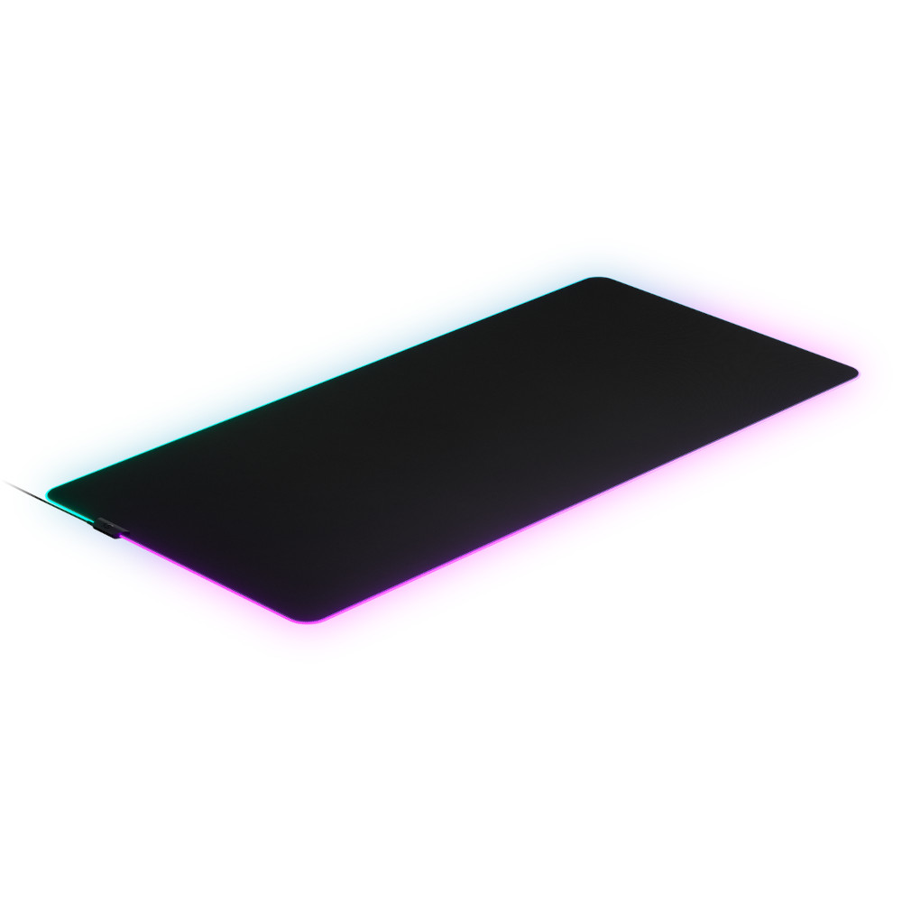  Mousepad Gaming SteelSeries QcK Prism Cloth XL, Iluminare RGB, Negru 