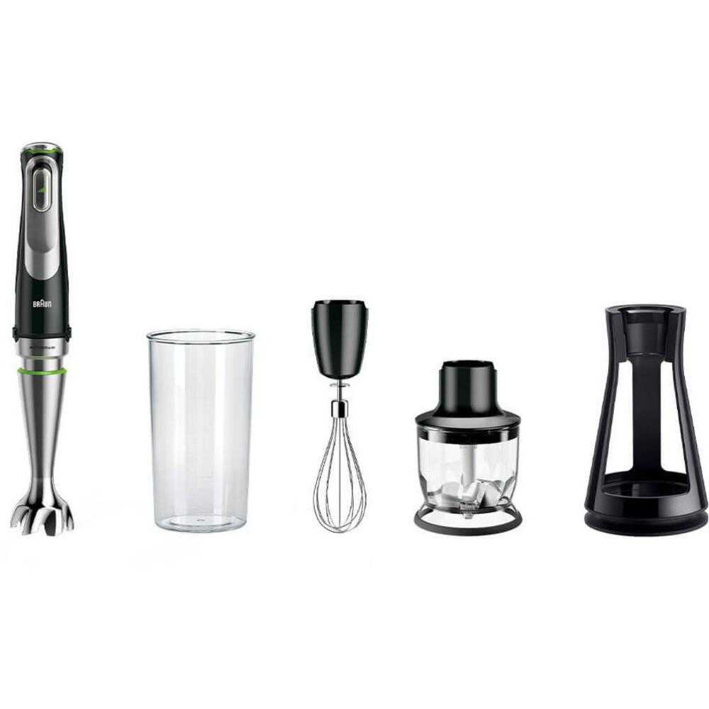  Mixer vertical Braun MQ9125XS, 1200 W, 0.6 l, Viteza variabila, Negru 