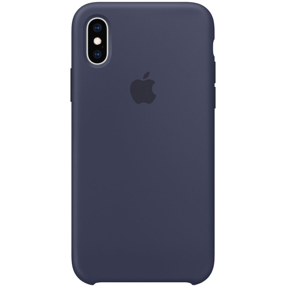 Carcasa de protectie Apple MRW92ZM/A Silicone pentru iPhone Xs, Albastru