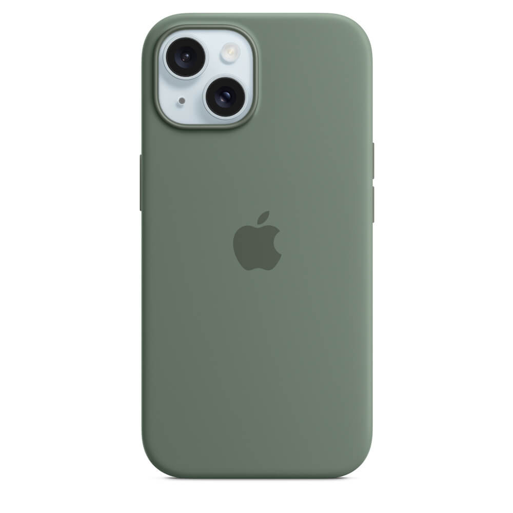 Husa de protectie Apple Silicone Case cu MagSafe pentru iPhone 15 Plus, Cypress