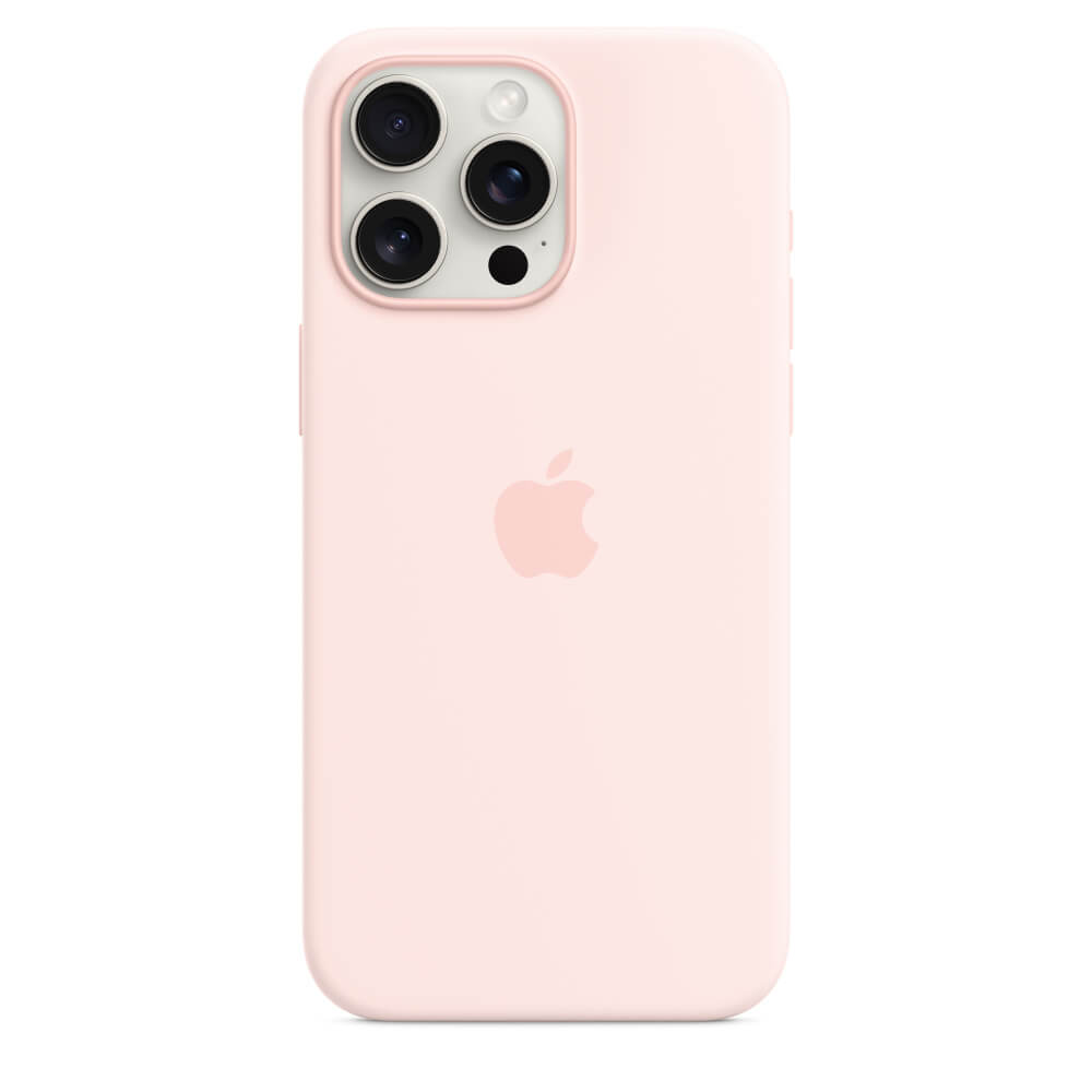 Husa de protectie Apple Silicone Case with MagSafe iPhone 15 Pro Max, Light Pink