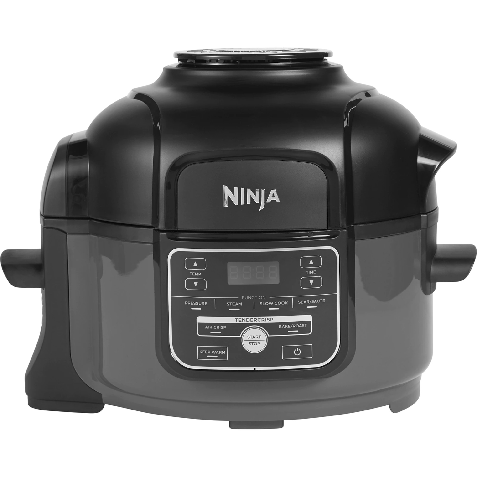 Multicooker Ninja Foodi MINI OP100EU, 1460 W, 4.7 l, 6 functii gatire, Negru/Gri