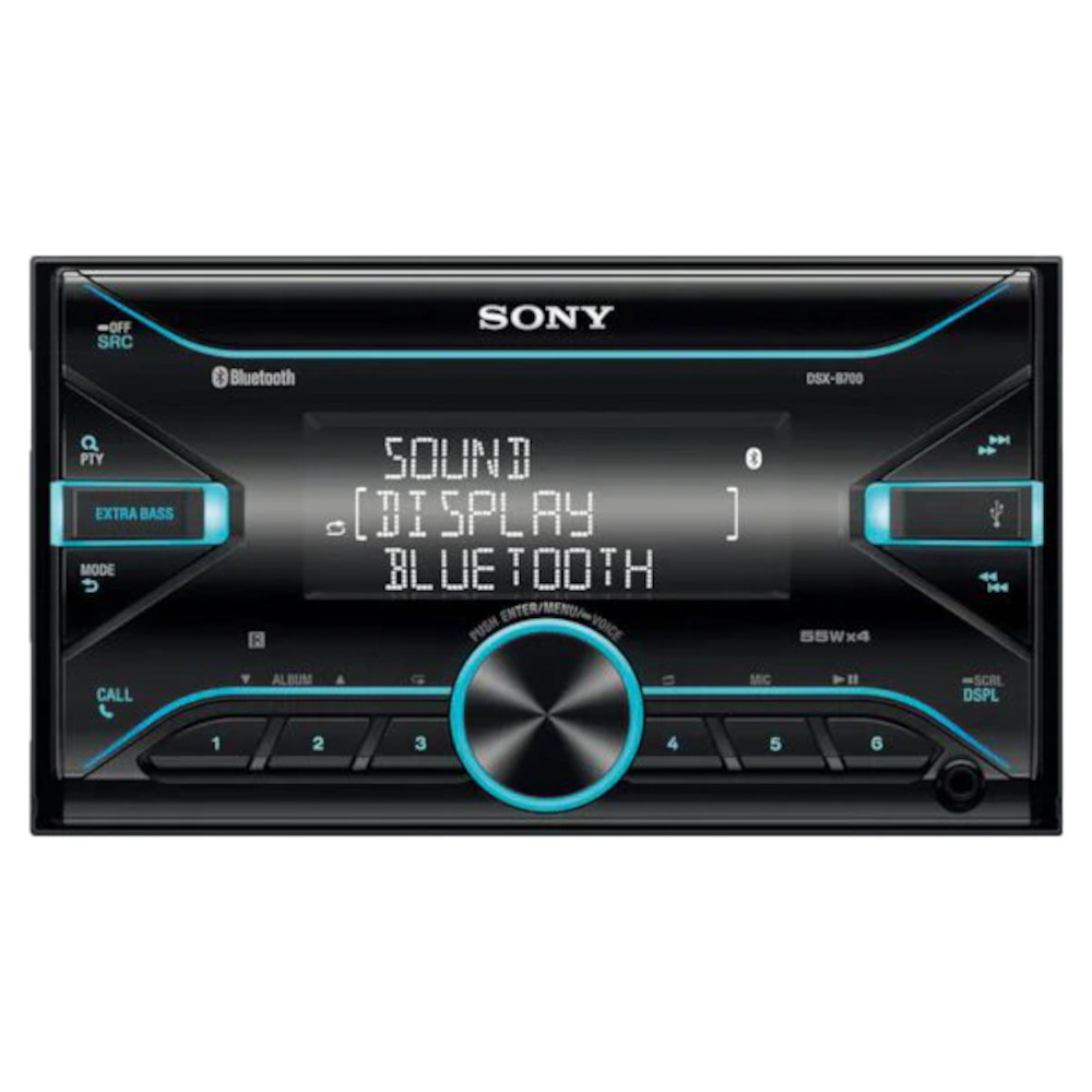  Multimedia Player auto Sony DSXB700.EUR, Bluetooth, USB, 4 x 55 W, Comanda vocala, Negru 