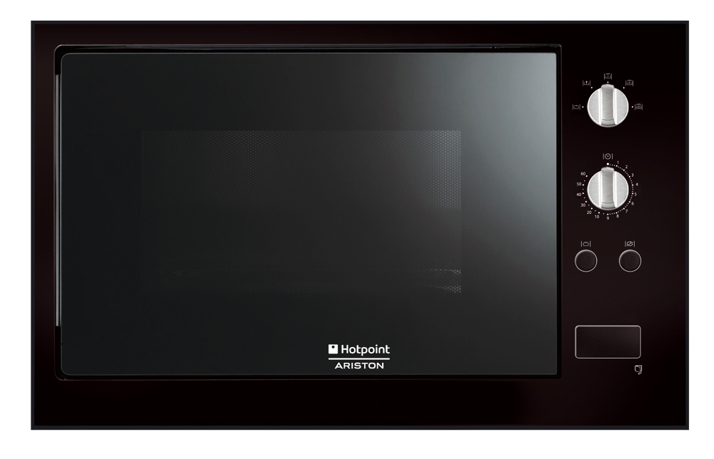  Cuptor cu microunde incorporabil Hotpoint MWK 212 K HA, 24 l, 900 W, grill, negru 