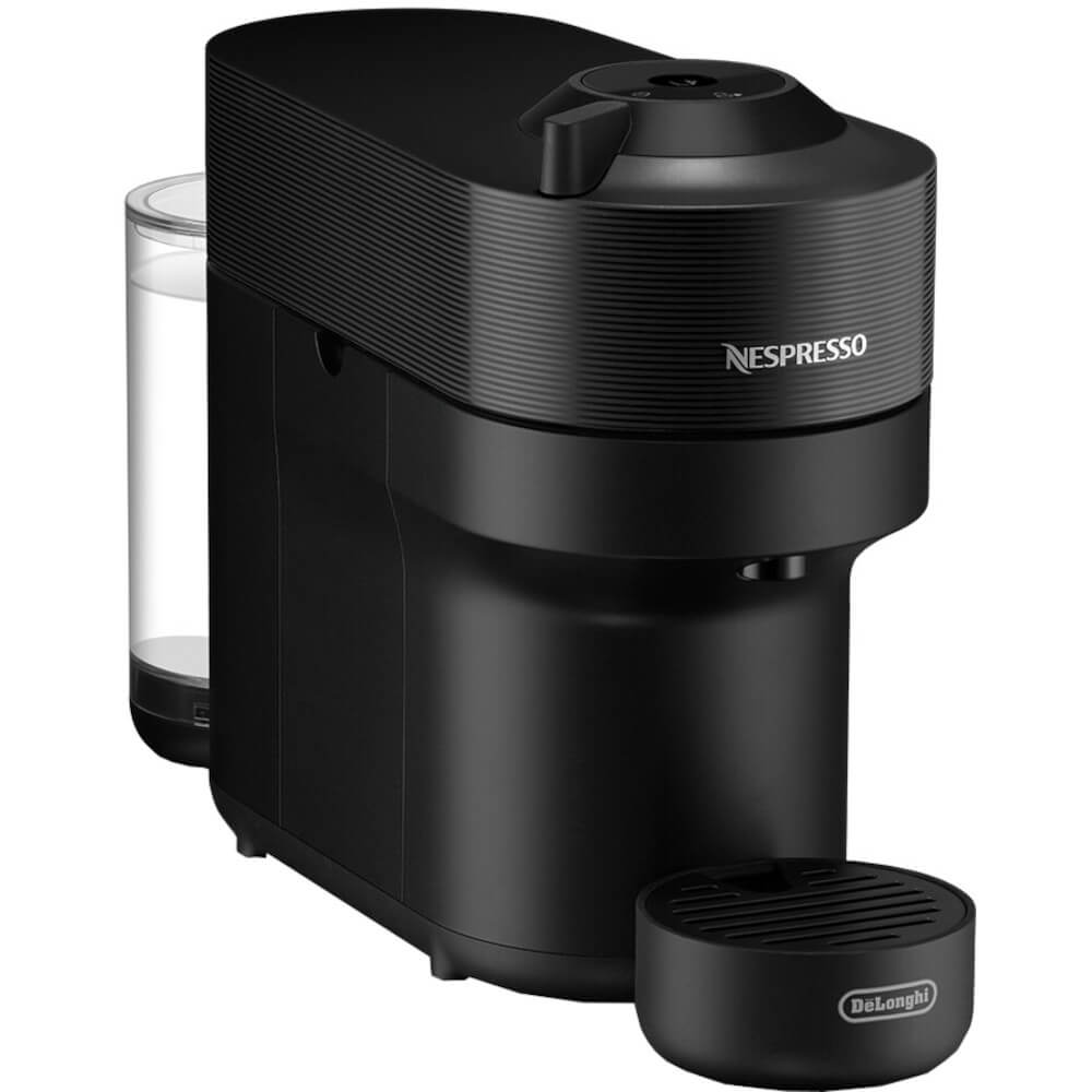 Espressor cu capsule Nespresso DeLonghi Vertuo Pop ENV90.B, 1260 W, Extractie prin Centrifusion, Control prin Bluetooth si Wi-Fi, 0.6 L, 12 capsule cadou, Negru