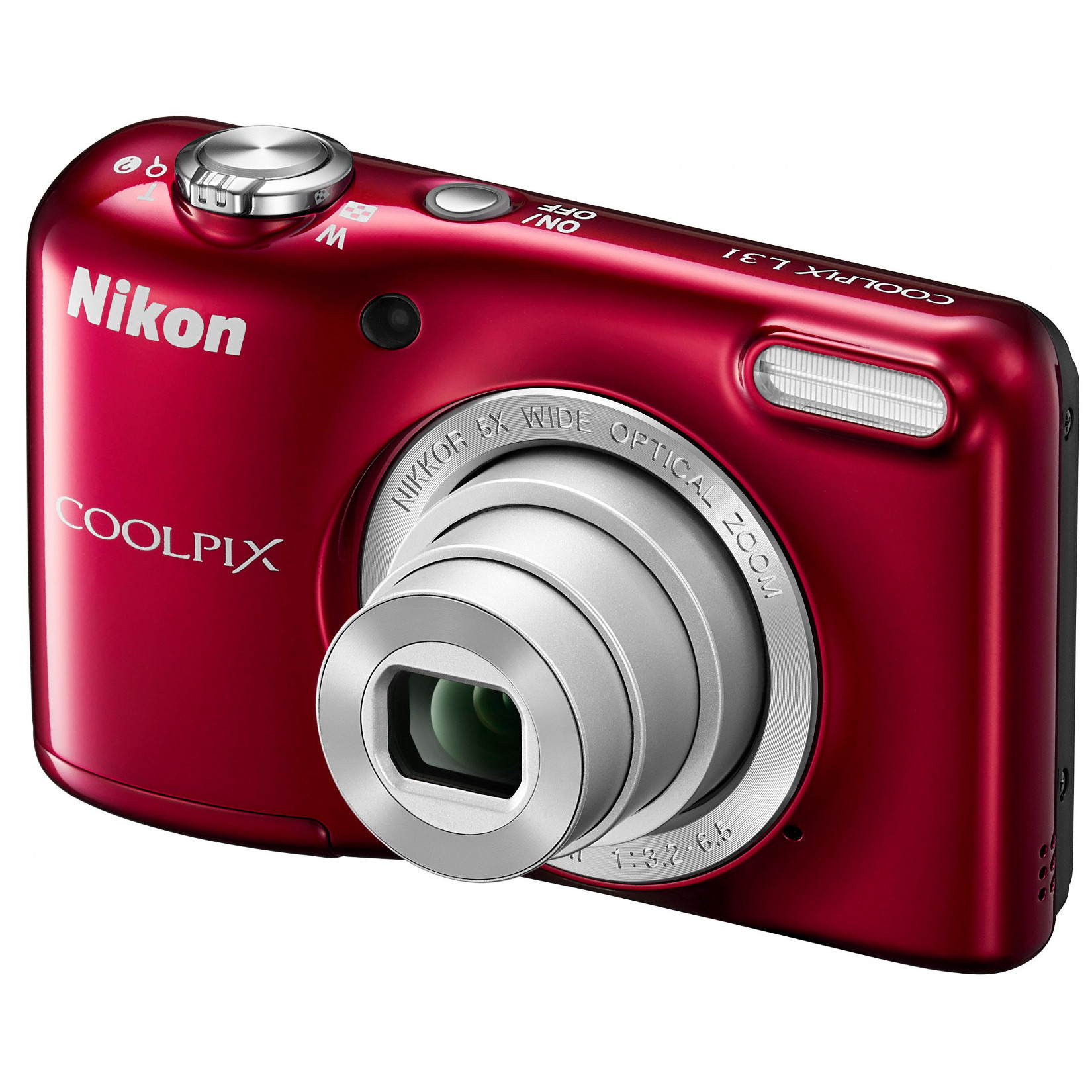  Aparat foto digital Nikon Coolpix L31, 16.1MP, Rosu 