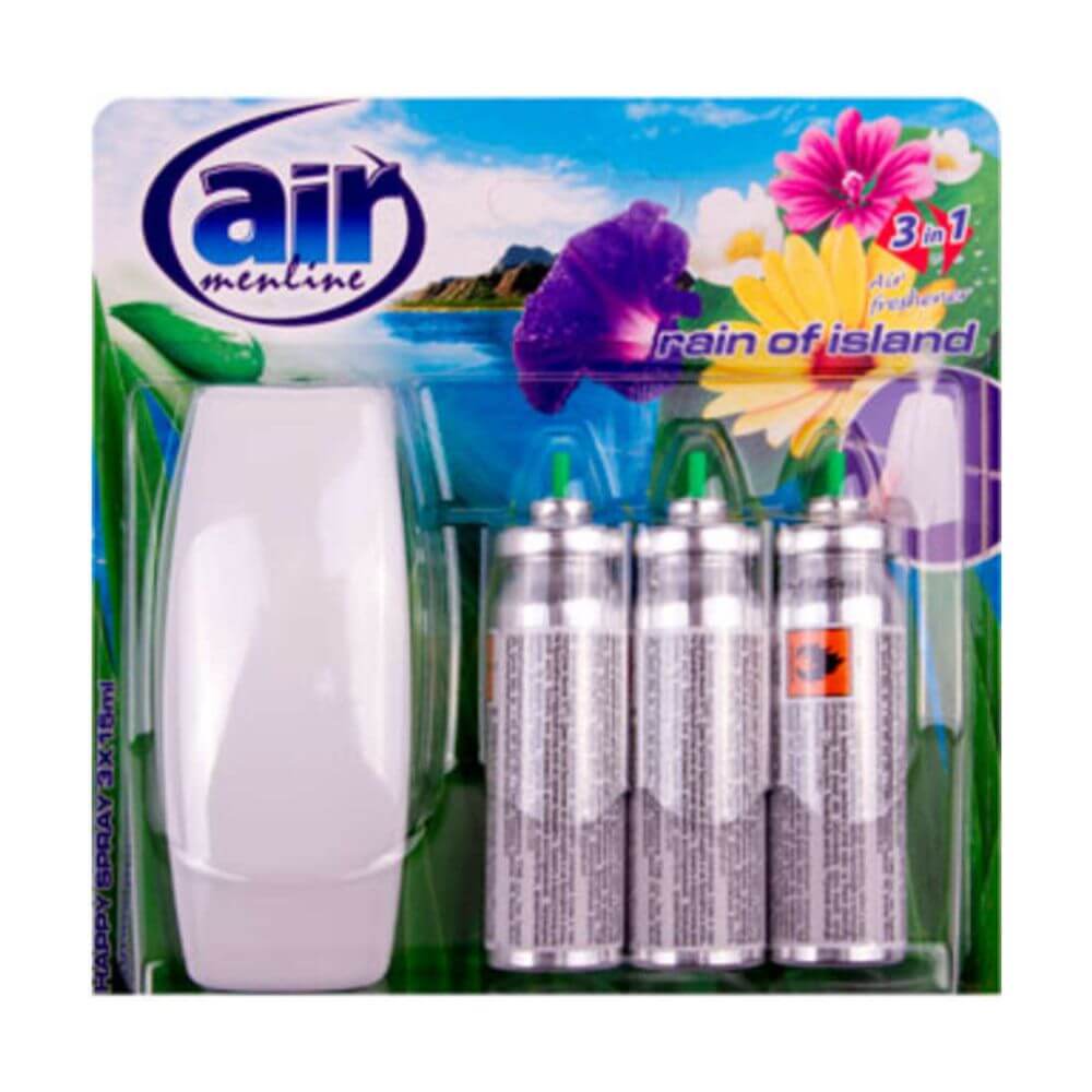 Odorizant Spray AIR Seychelles Vanilla, 3 Rezerve, 3x15 ml