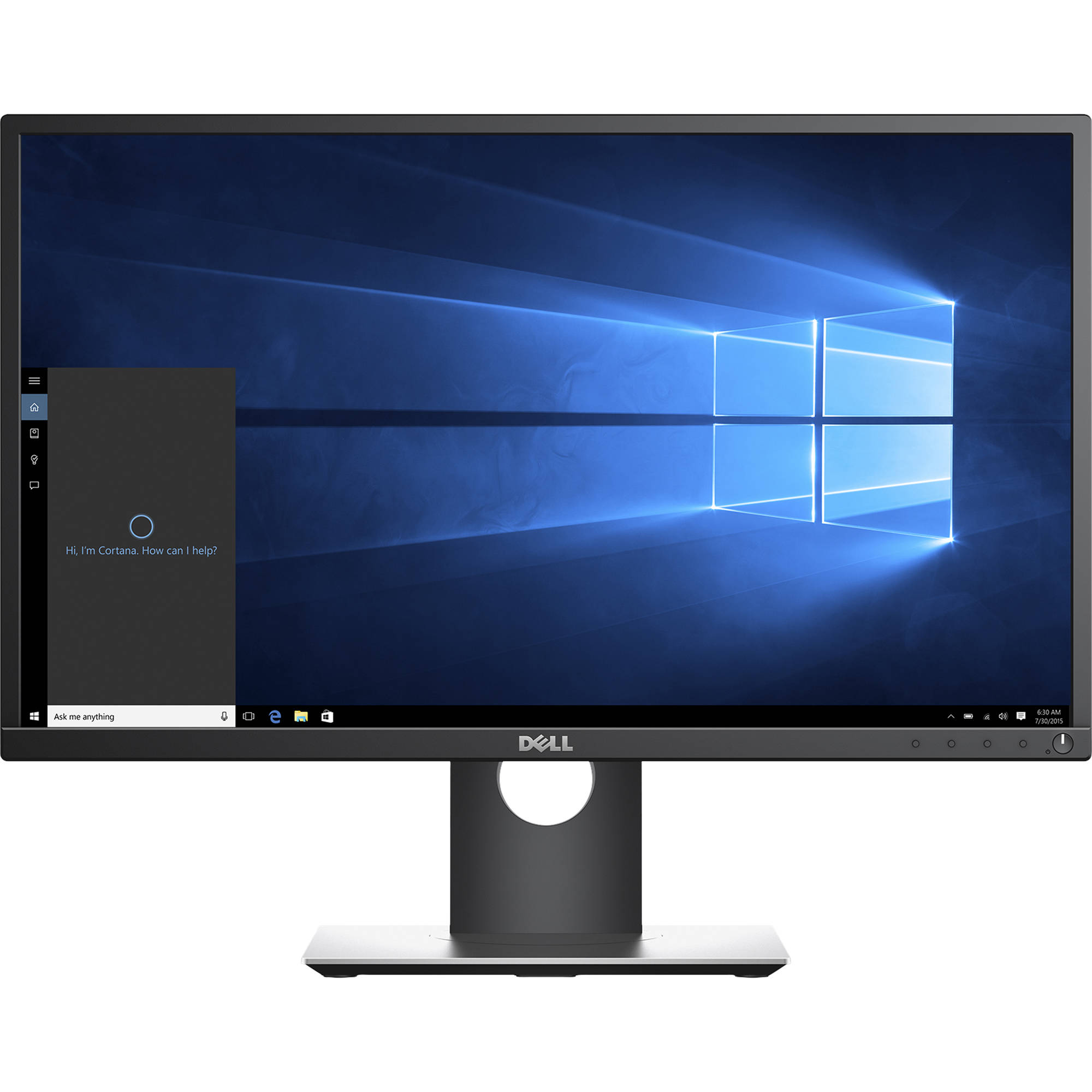  Monitor LED Dell P2417H, 23.8", Full HD, Display Port, HDMI, hub USB 3.0, Negru 