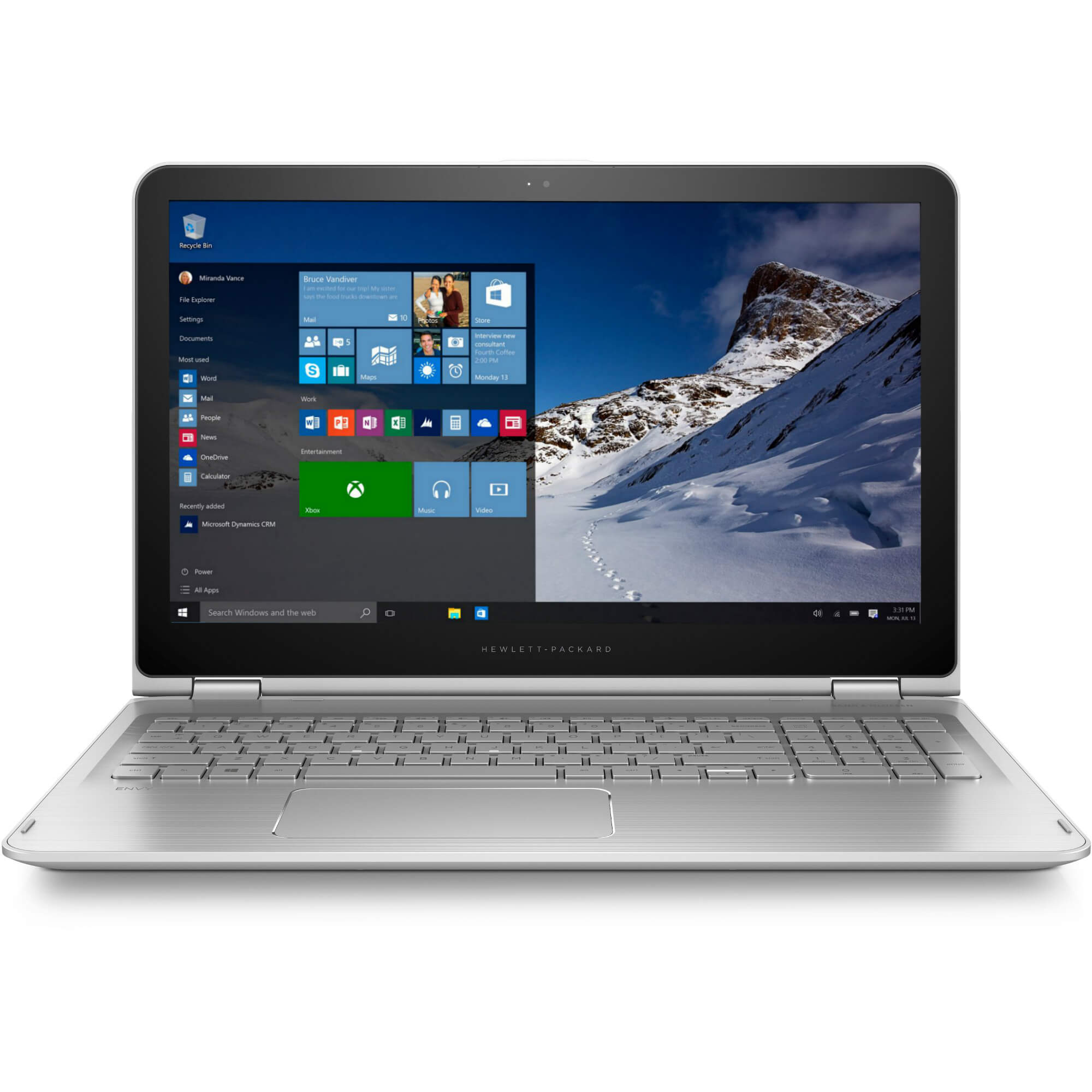  Laptop 2 in 1 HP Envy x360, Intel Core i7-6500U, 4GB DDR3, HDD 500GB, nVidia GeForce GT 930M 2GB, Windows 10 Home 
