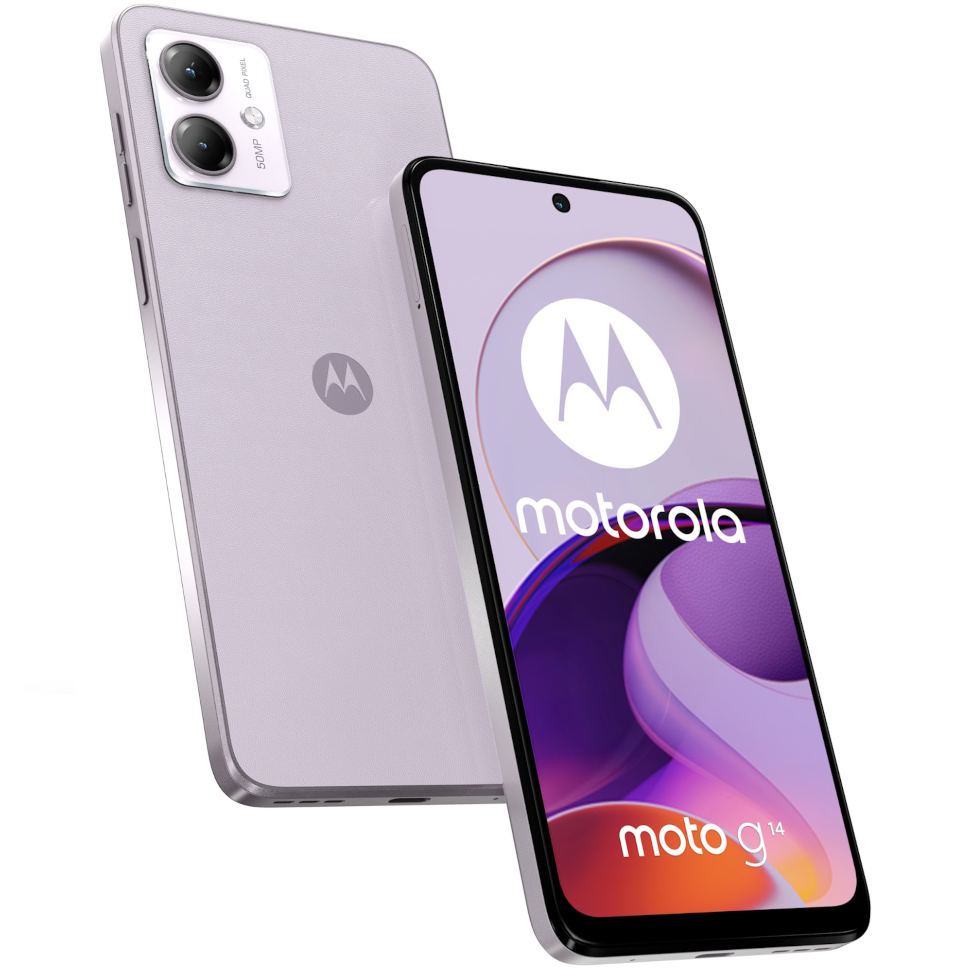 Telefon Mobil Motorola Moto G14, 128gb, 4gb Ram, Dual Sim, Pale Lilac
