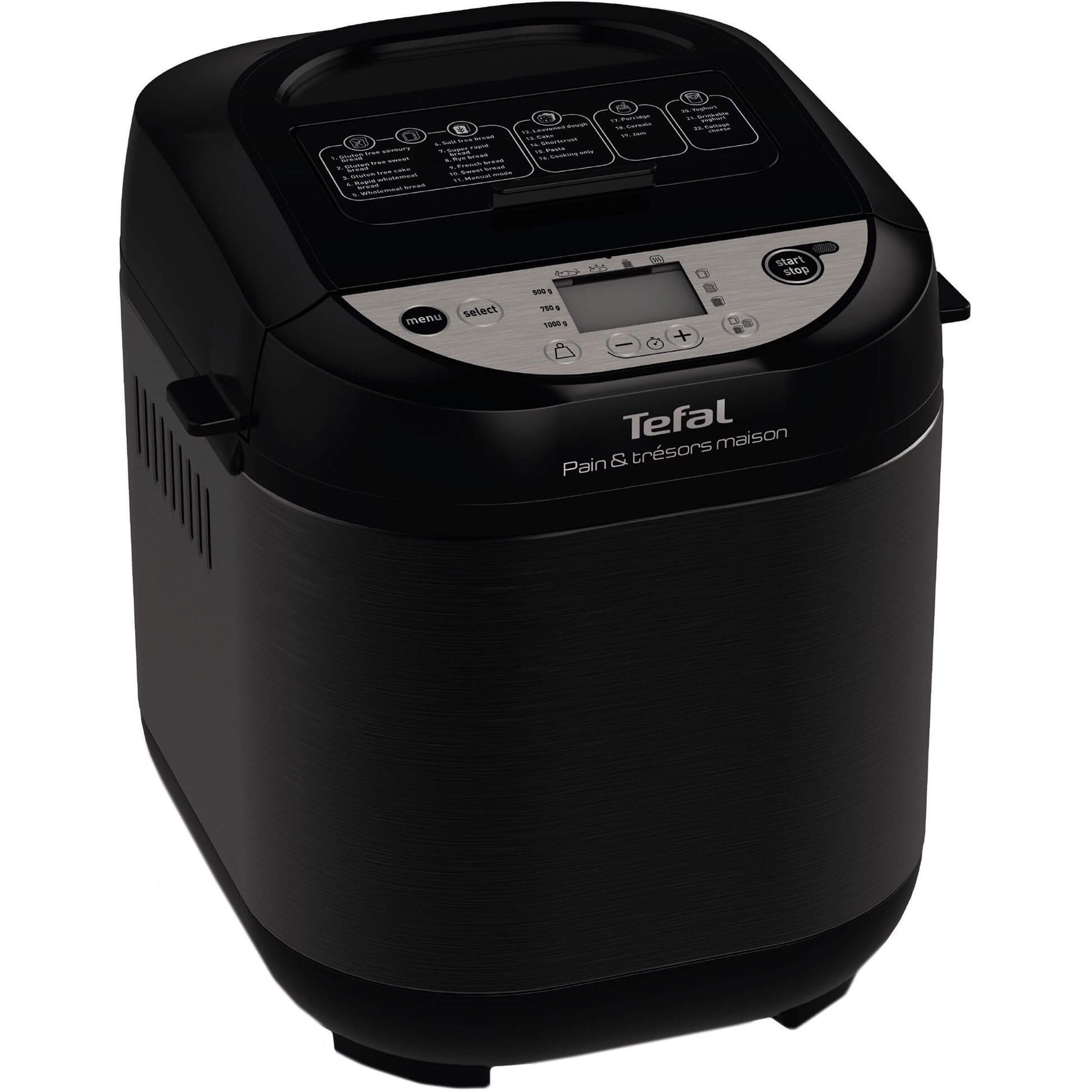  Masina de paine Tefal Pain et Tresors Maison PF251835, 700 W, 1000 g, 22 programe, Negru 