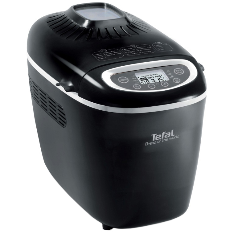 Masina de paine Tefal Bread of the World PF6118, 1650 W, 1500 g, 19 programe, Negru