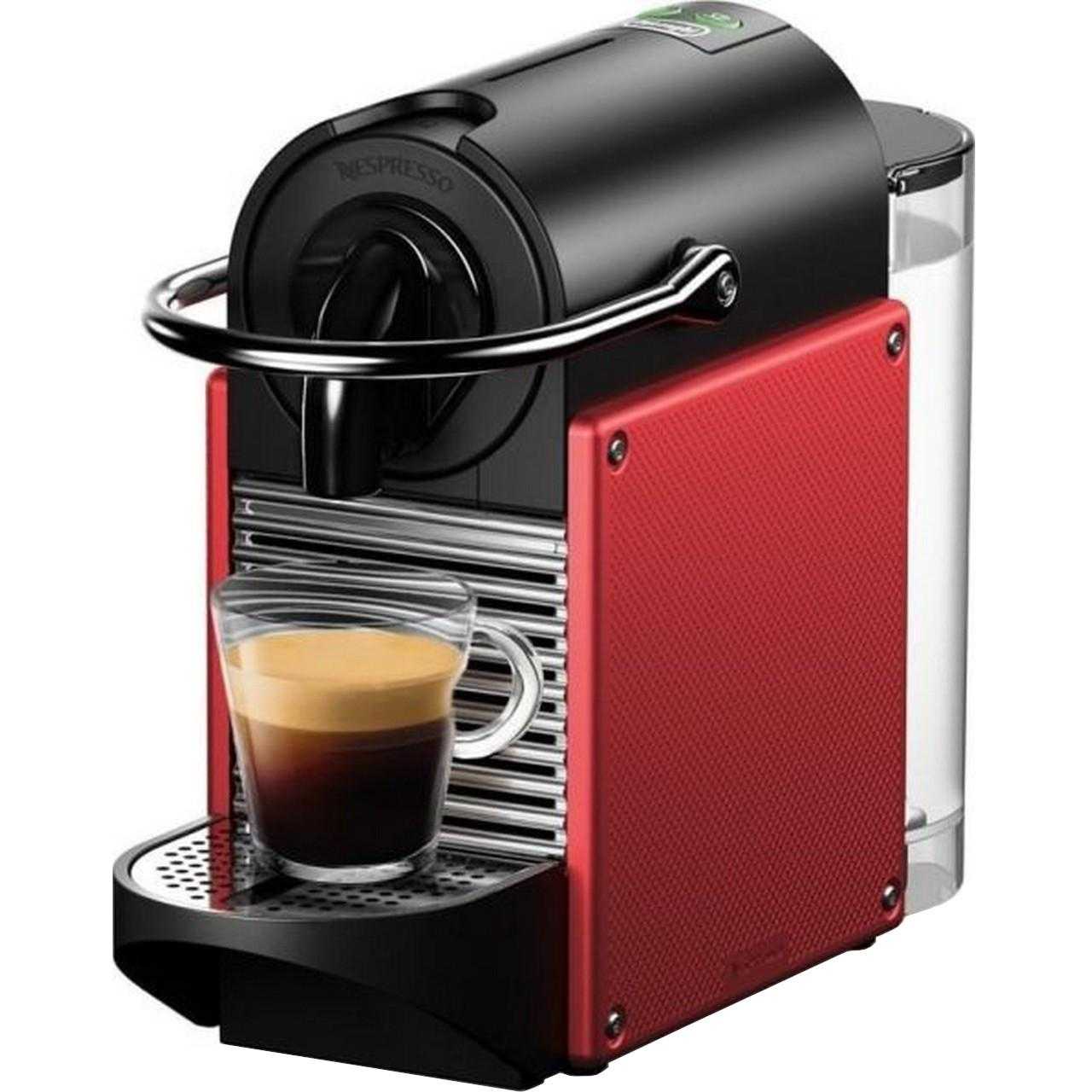  Espressor Nespresso DeLonghi Pixie Carmine EN124.R, 1260 W, 0.7 L, 19 bar, Rosu 