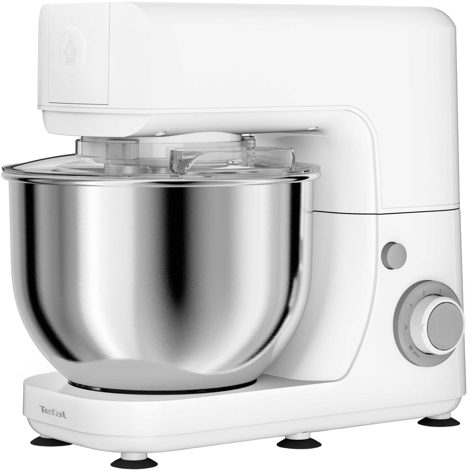  Robot de bucatarie Tefal MasterChef Essential QB150138, 800 W, 6 viteze + Pulse, bol 4.8 l, Alb 