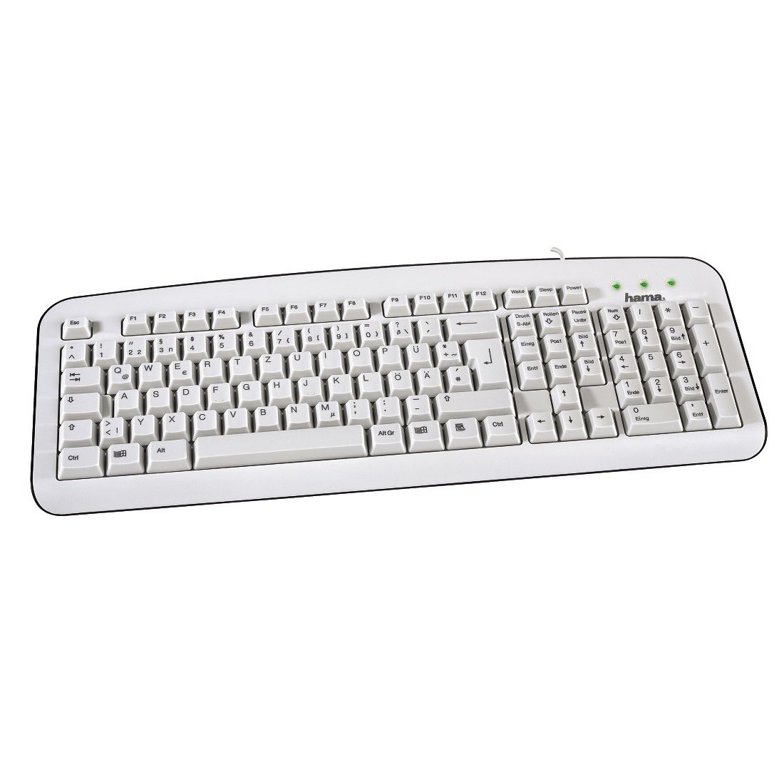  Tastatura Hama K210, USB, Alb 
