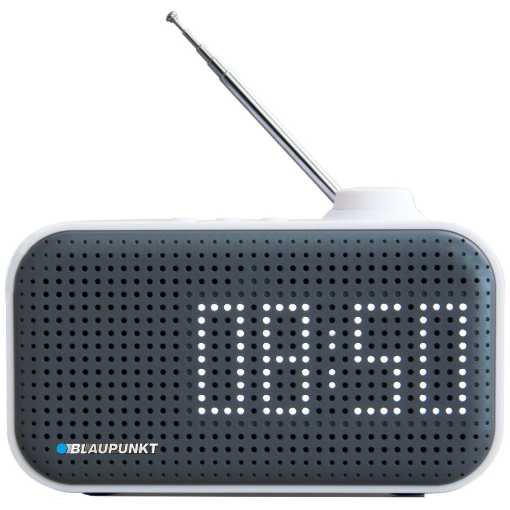 Radio cu ceas Blaupunkt PP11BT, Bluetooth, SD, USB, AUX, alarma, Alb