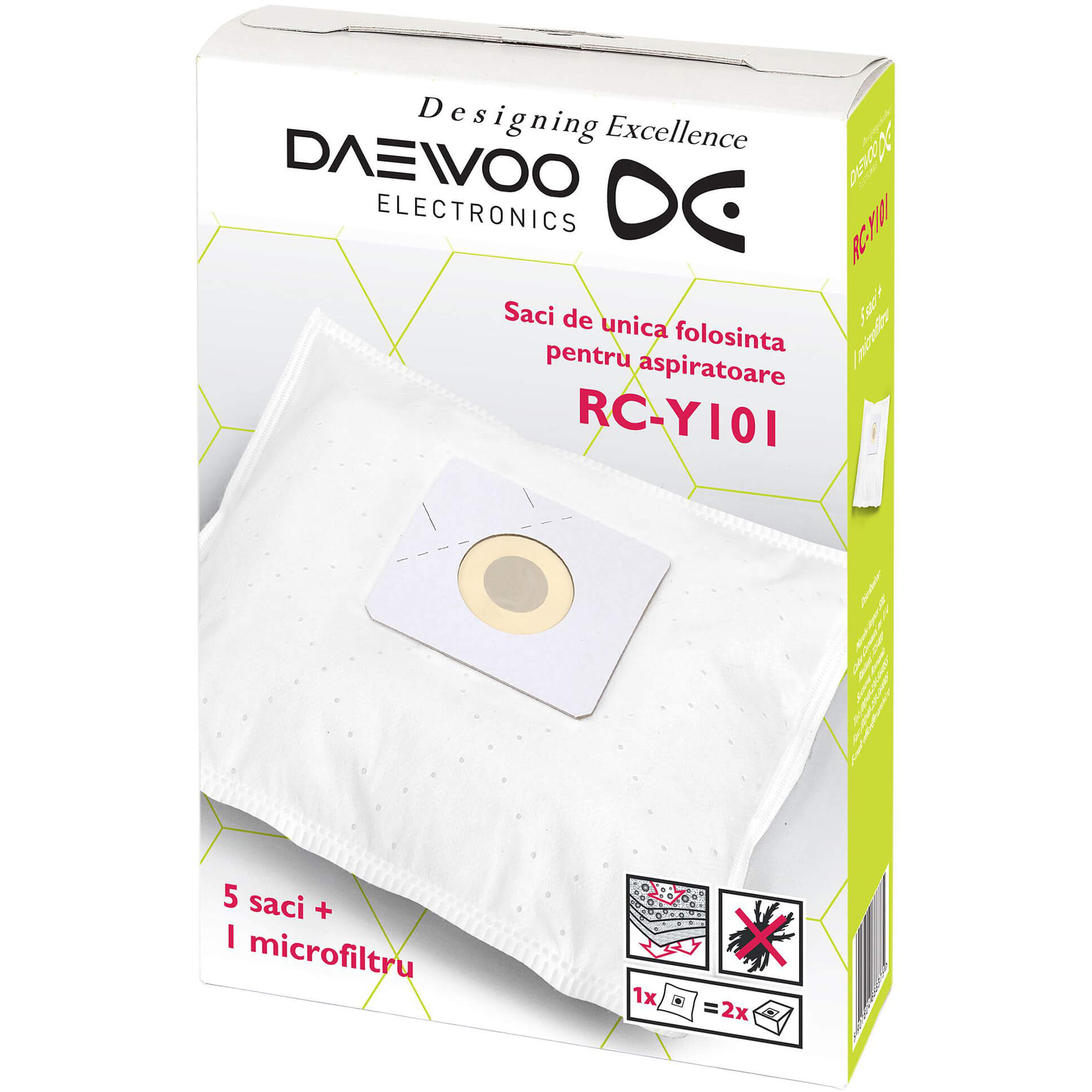  Set saci de aspirator + 1 microfiltru Daewoo RC-Y101 