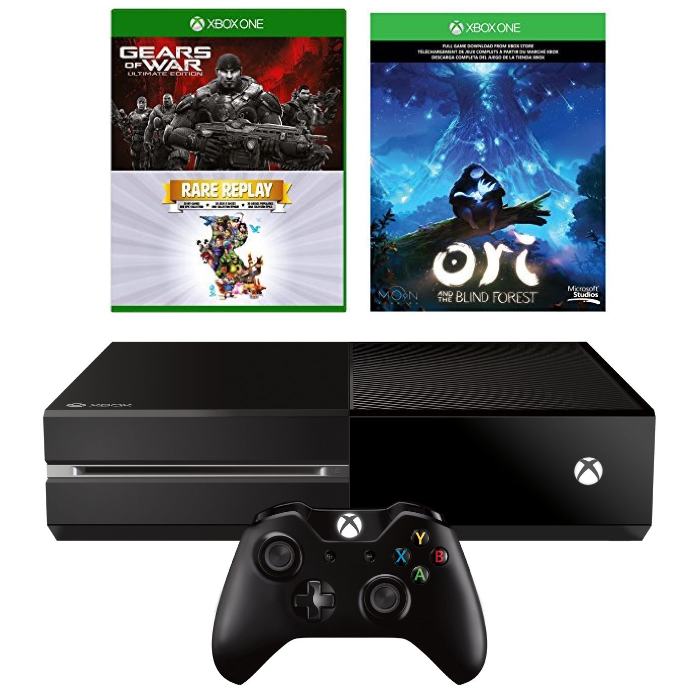 Consola Microsoft Xbox One 1TB + Joc GoW Ultimate + Joc Rare Replay + Joc Ori