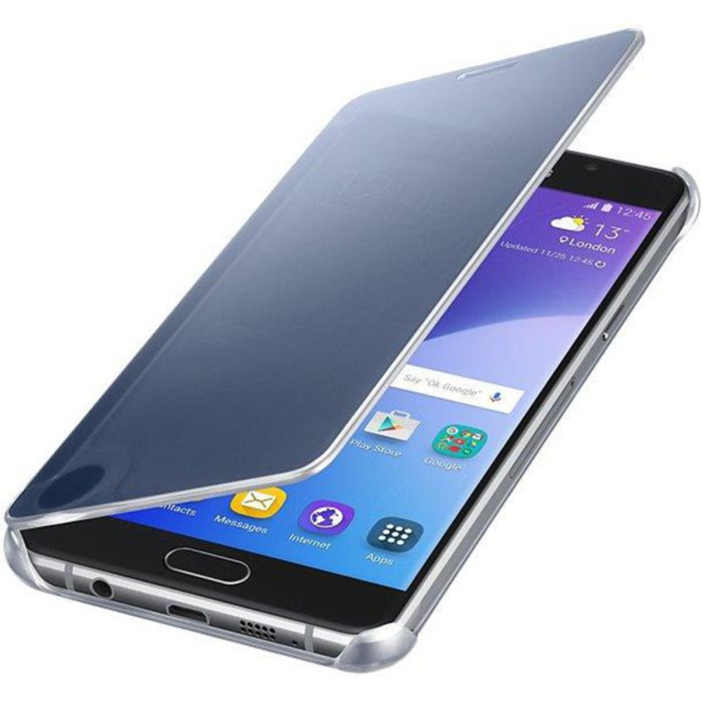 Husa Clear View Cover Samsung pentru Galaxy A5 2016, Negru