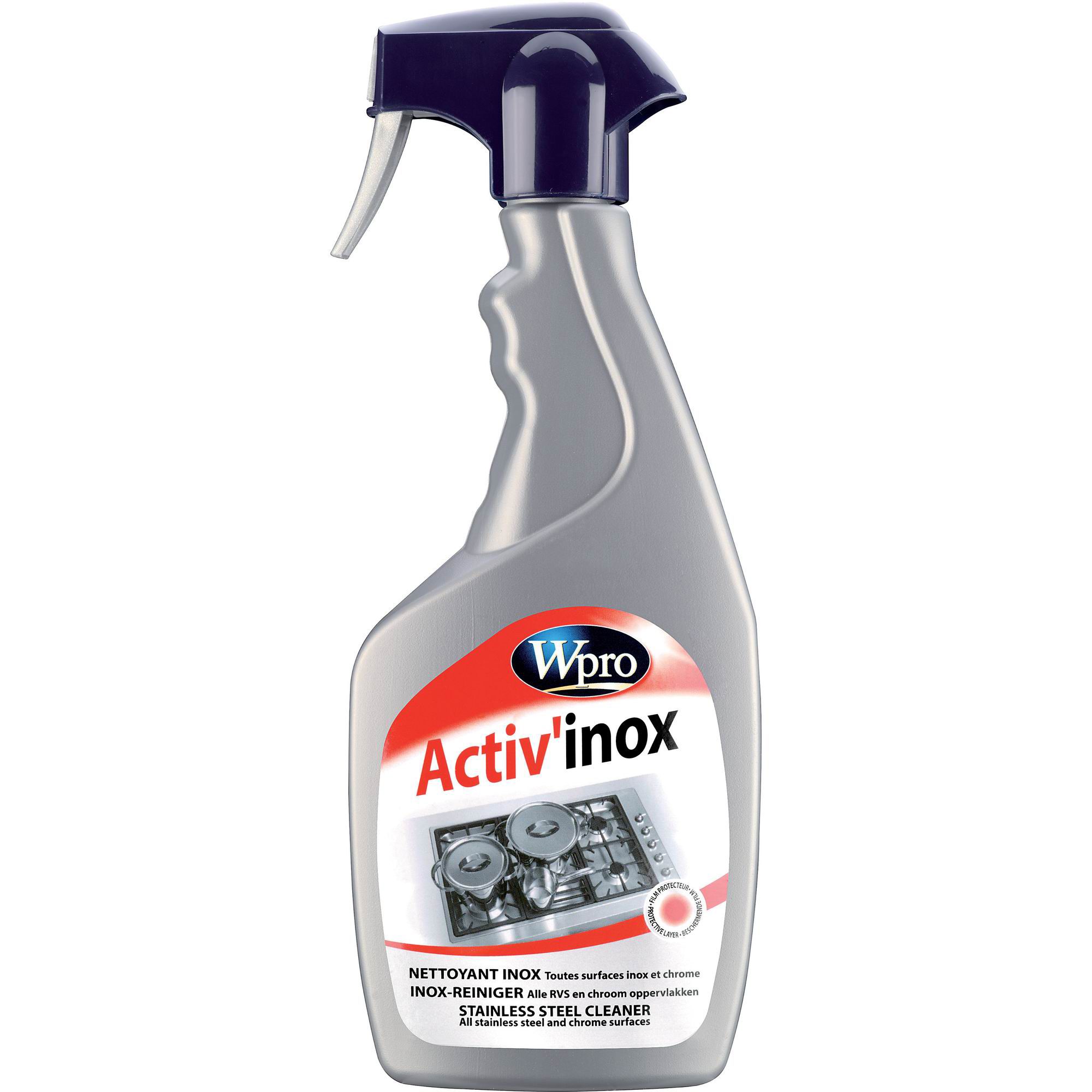  Spray cu aerosoli pentru curatare inox si geamuri Wpro 19463 