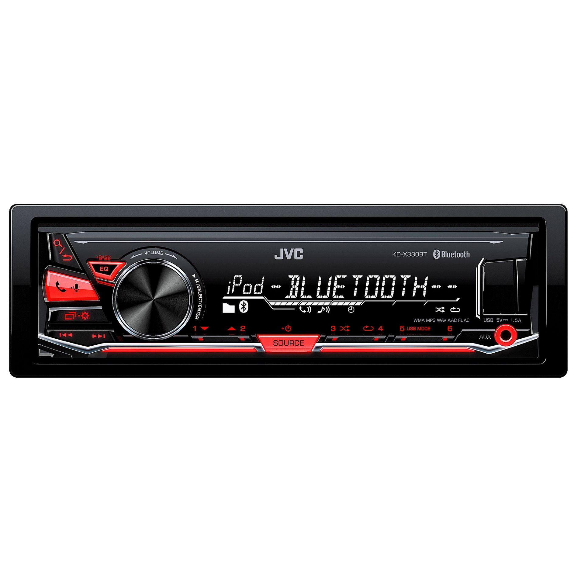  MP3 player auto JVC KD-X330BT, 4x50W, USB, Bluetooth 