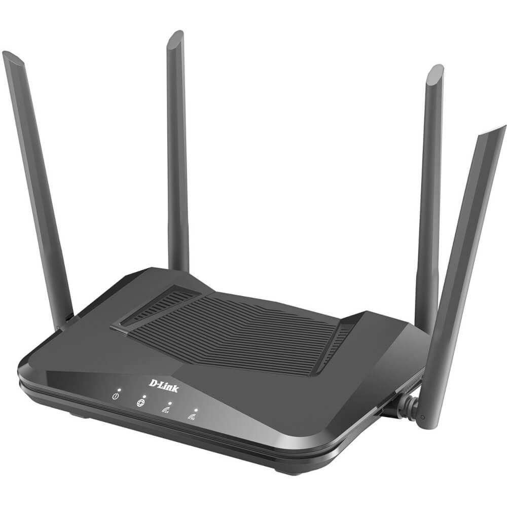 Router Wireless D-Link DIR-X1530, Wi-Fi 6, Dual-Band, MU-MIMO, AX1500, Negru