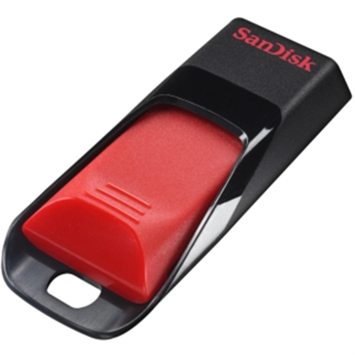  Memorie USB SanDisk Cruzer Edge SDCZ51, 16GB, USB 2.0, Negru/Rosu 