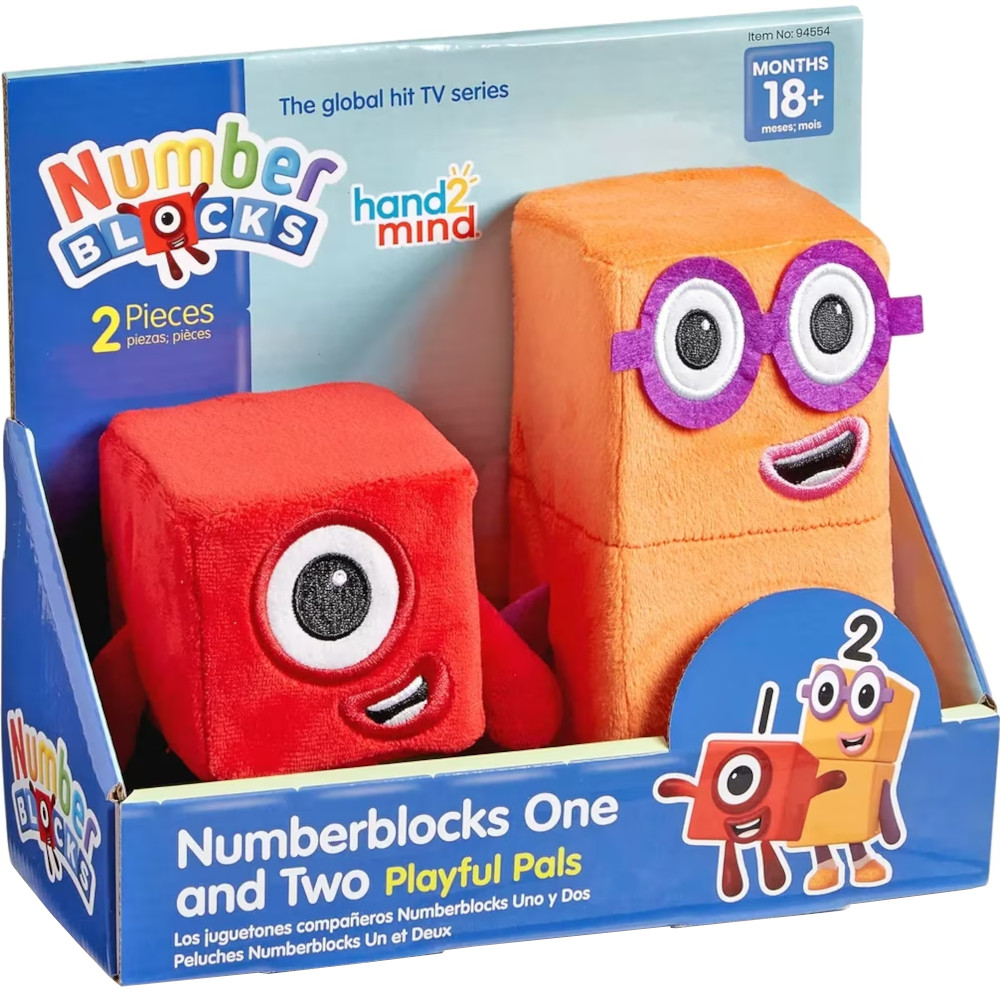  Set mascote din plus Numberblocks - Unu & Doi 