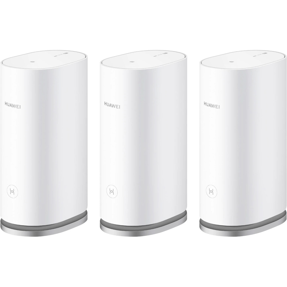Sistem wireless Huawei Mesh Home Gateway WS8100-23, 3-Pack, Dual Band, AX3000, Alb