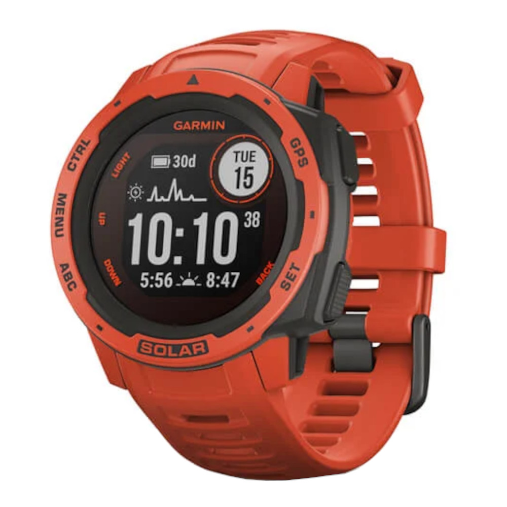  Smartwatch Garmin Instinct Solar, GPS, Flame Red 