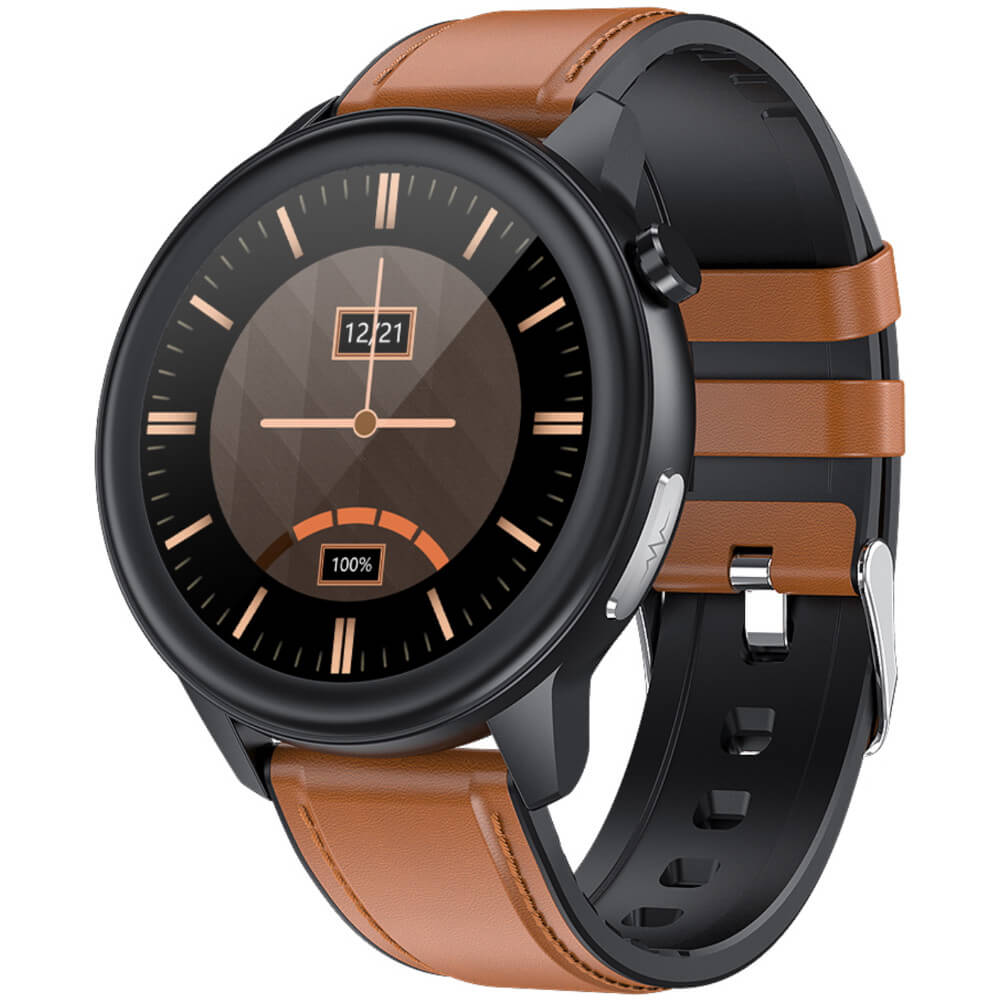 Smartwatch MaxCom FW46 Xenon, Bluetooth, bratara TPU, Negru