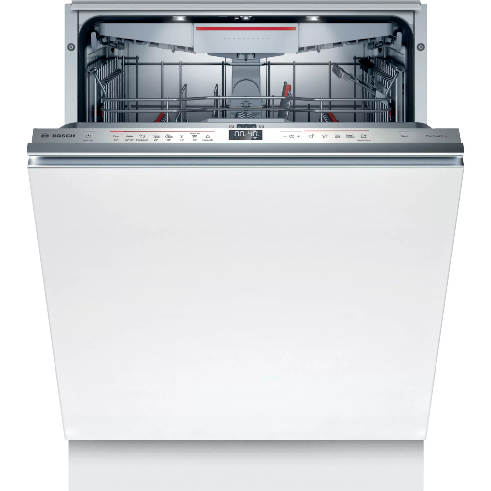 Masina de spalat vase incorporabila Bosch SMV6ZCX19E, 14 seturi, 8 programe, Extra Dry, Home Connect, DosageAssist, Detergent Automation, AquaSensor, TimeLight, Alb, Clasa C