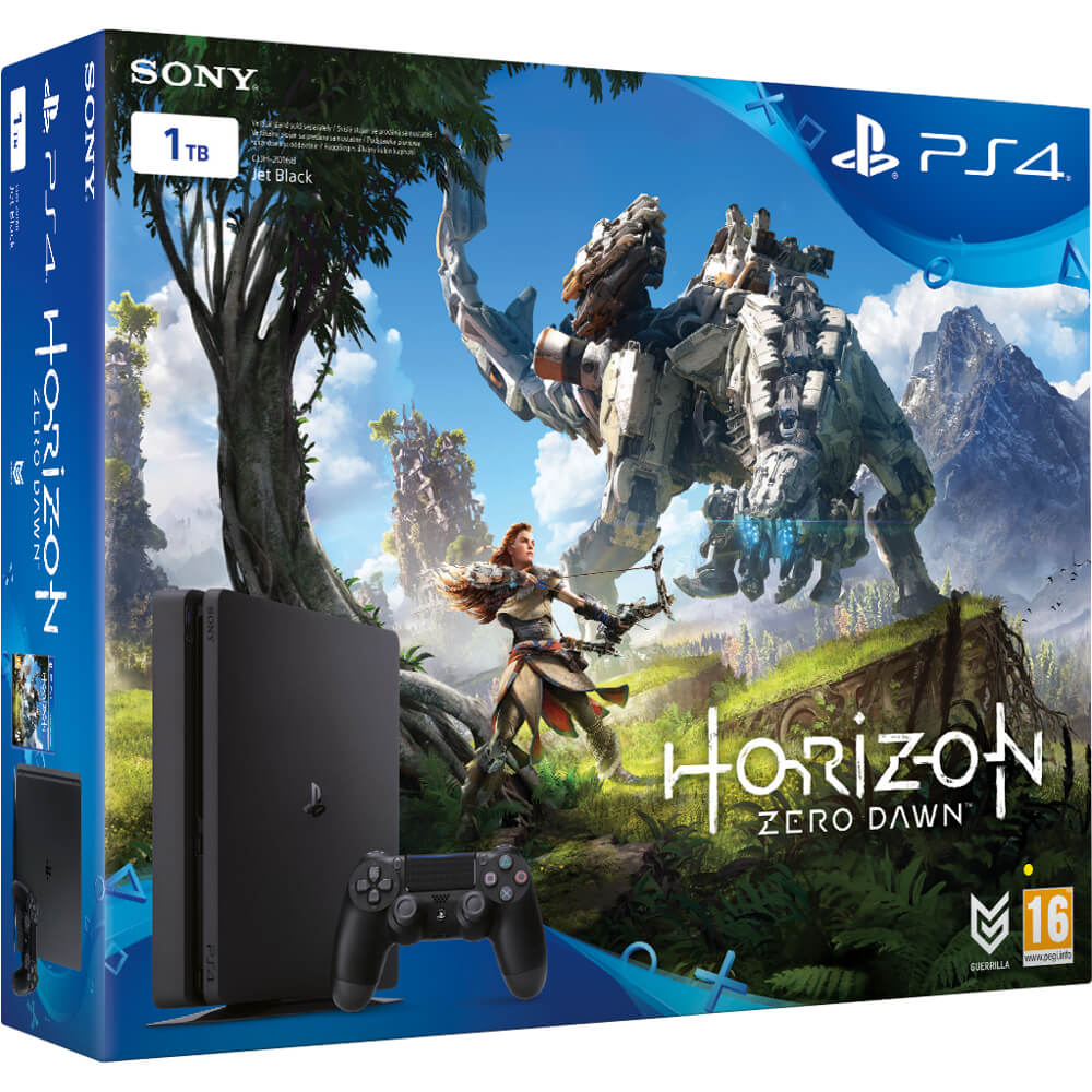 Consola Sony PS4 Slim (PlayStation 4), 1TB + Horizon Zero Down