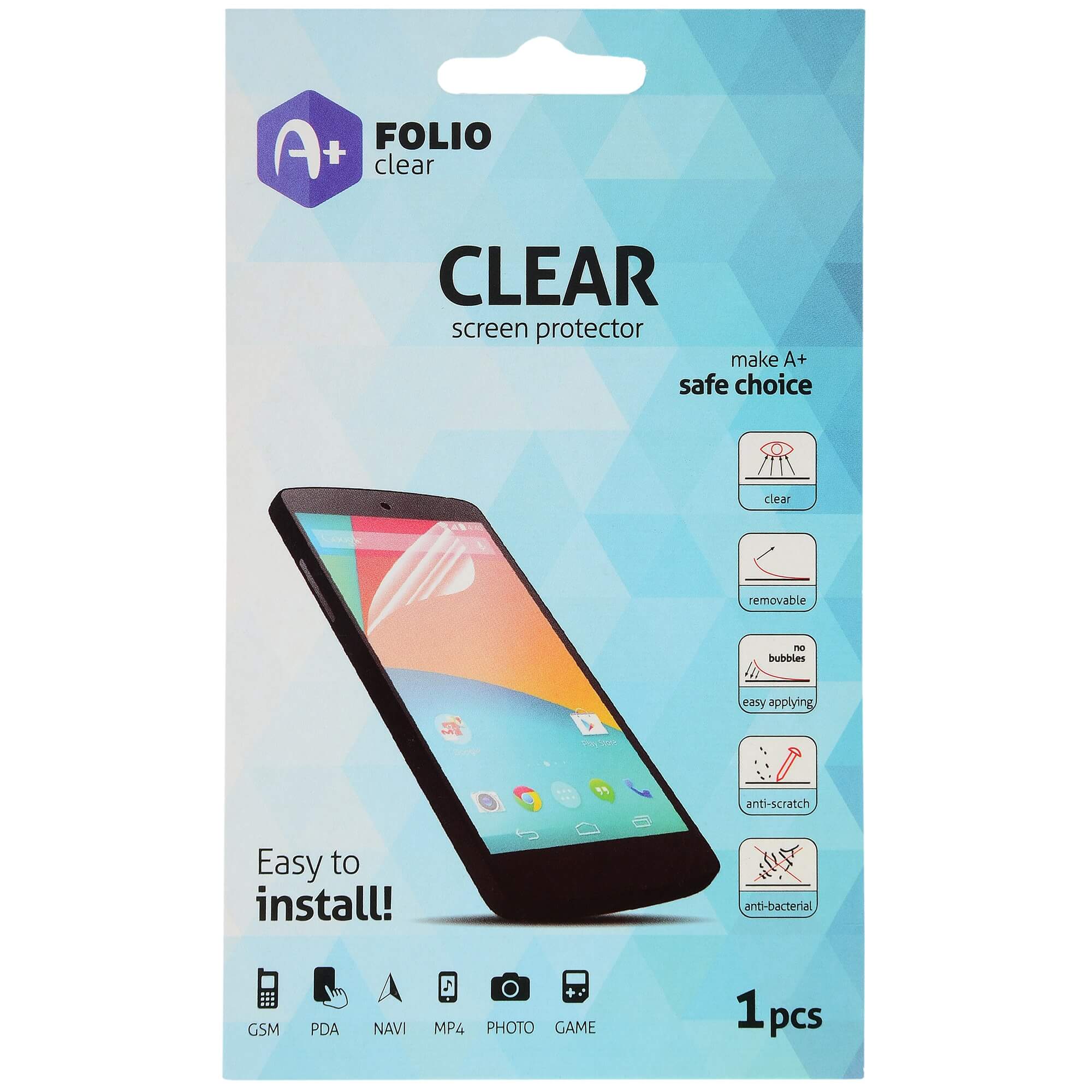  Folie de protectie A+ Folio Clear pentru Apple iPhone 6/6S Plus 