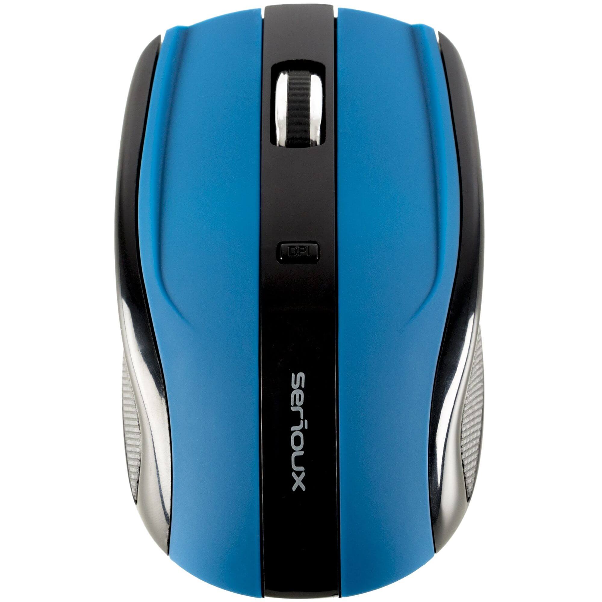 Mouse wireless Serioux Rainbow 400, USB, Albastru