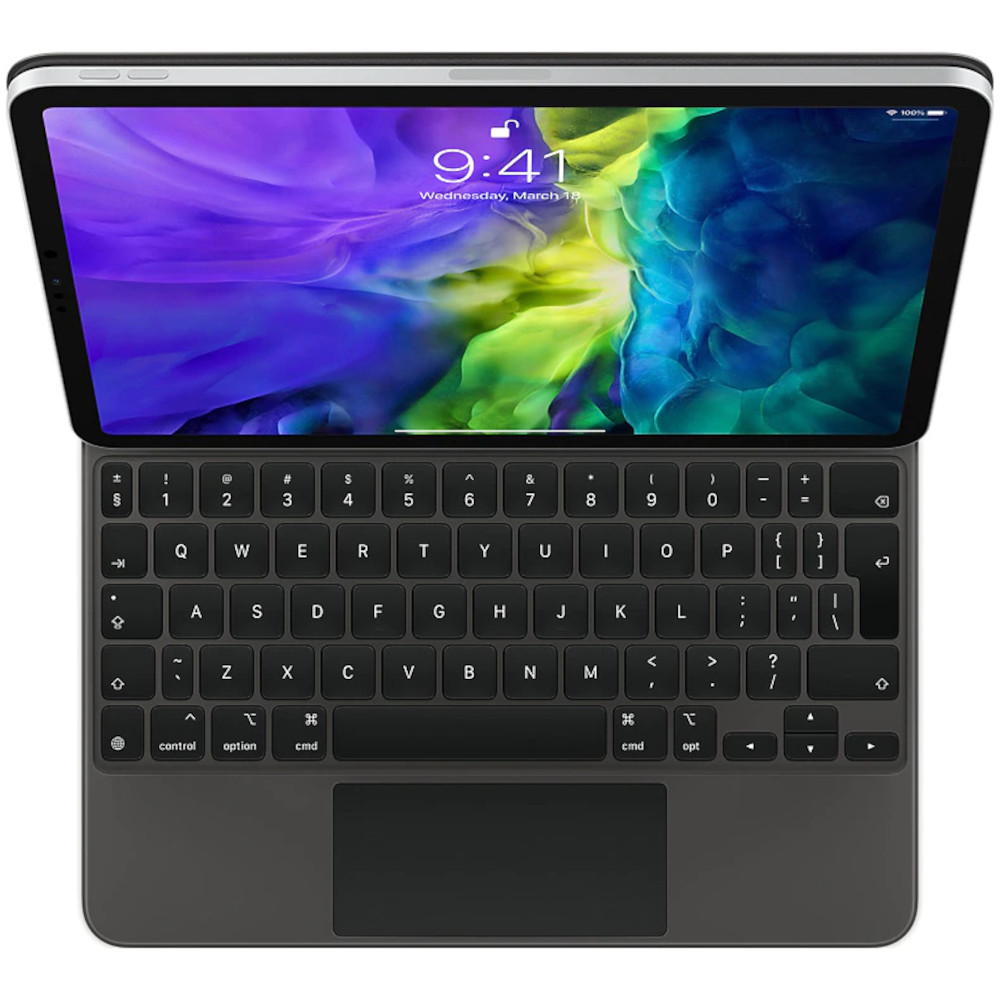 Tastatura Apple Magic MXQT2Z/A, pentru iPad Pro 11inch, Layout EN, Negru