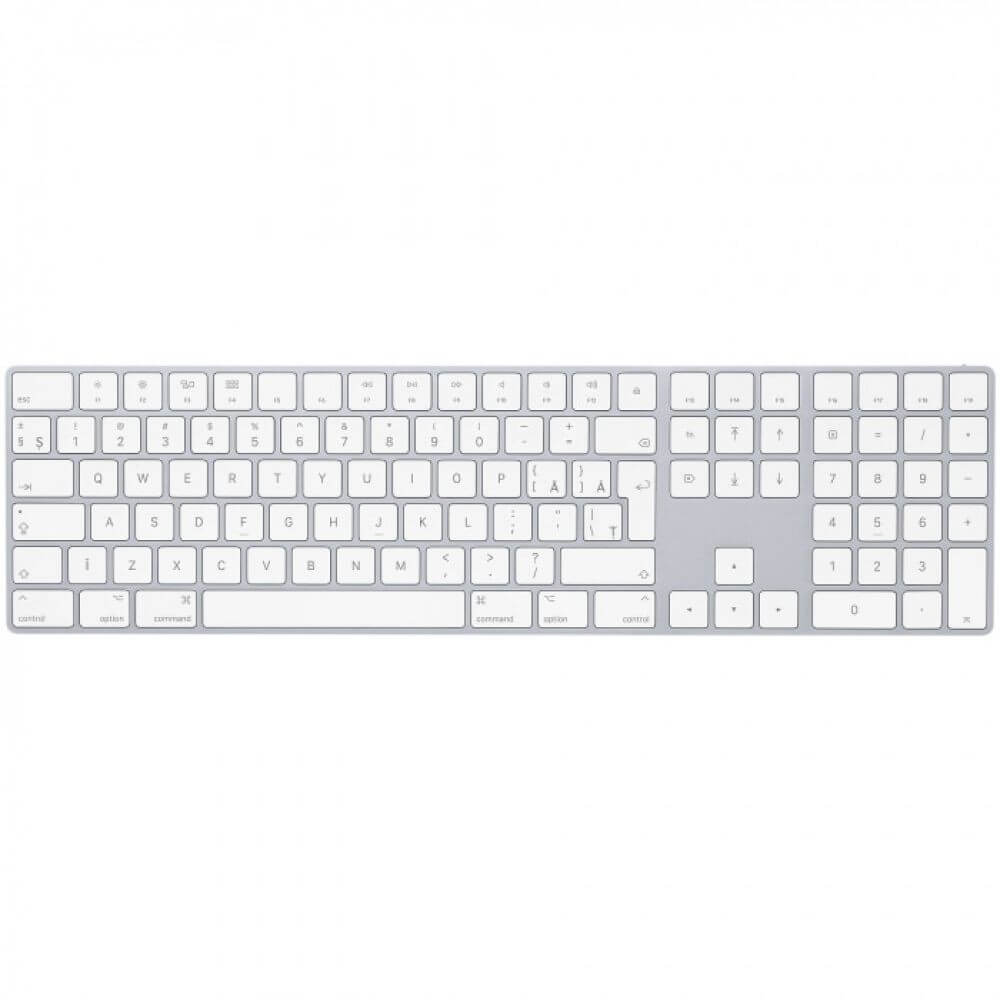  Tastatura Bluetooth Apple Magic MQ052RO/A, Tastatura numerica, Layout RO, Alb 