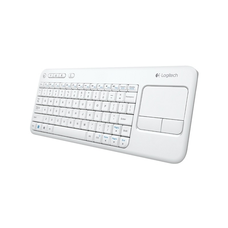 Tastatura Logitech Wireless Touch K400, alb
