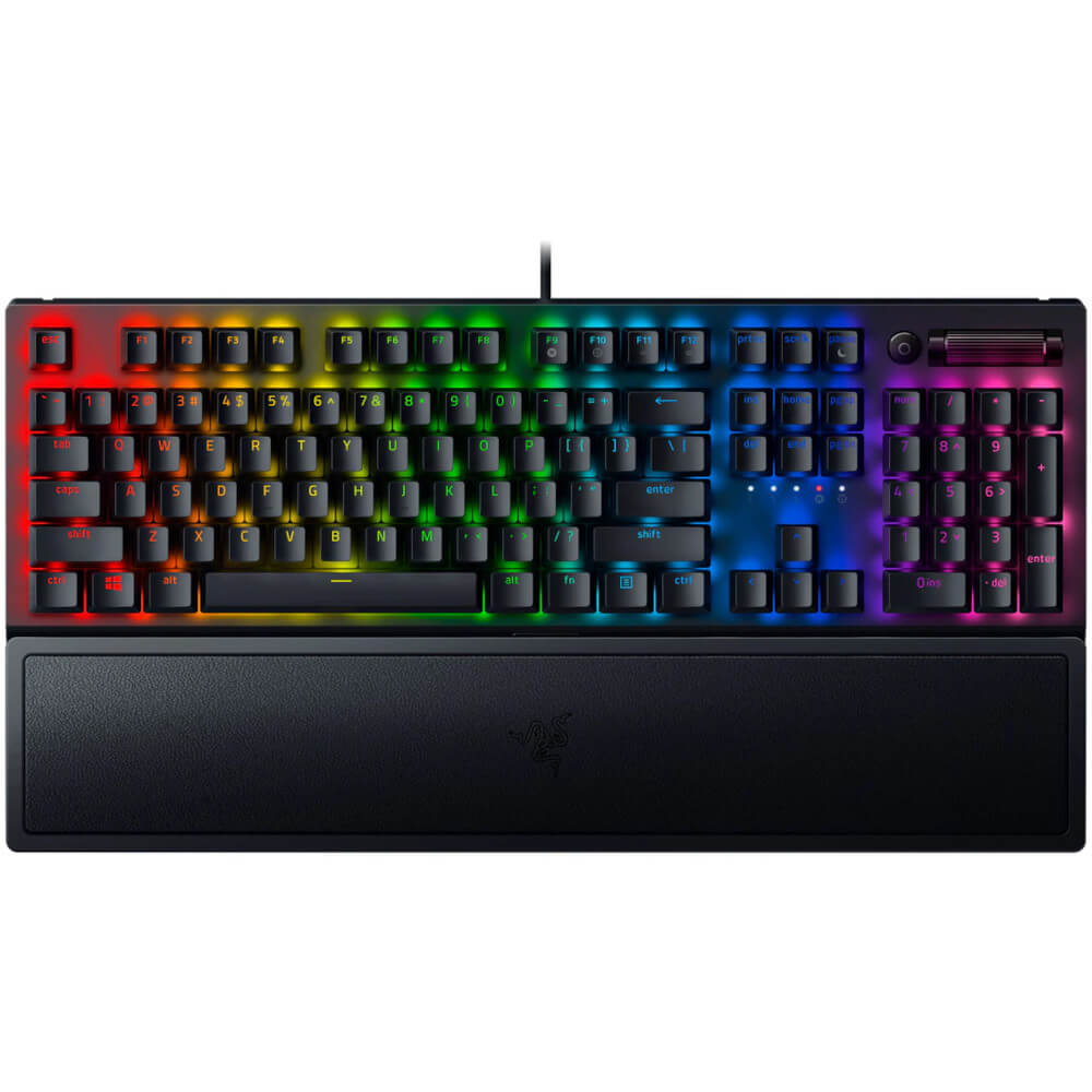 Tastatura Gaming Razer BlackWidow V3 RGB, Iluminare Razer Chroma RGB, USB, Mecanica, Negru