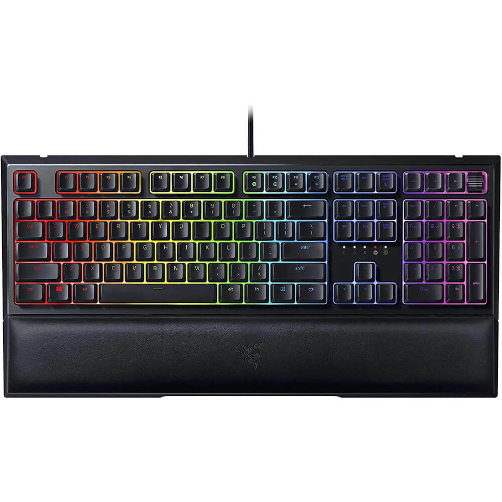 Tastatura Gaming Razer Ornata V2, Iluminare Chroma RGB, USB, Tehnologie hibrida, Negru