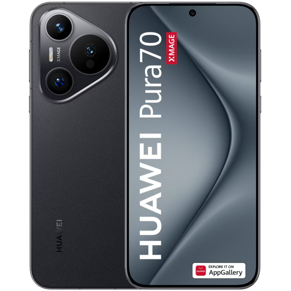 Telefon mobil Huawei Pura 70, 256GB, 12GB RAM, Dual SIM, Negru