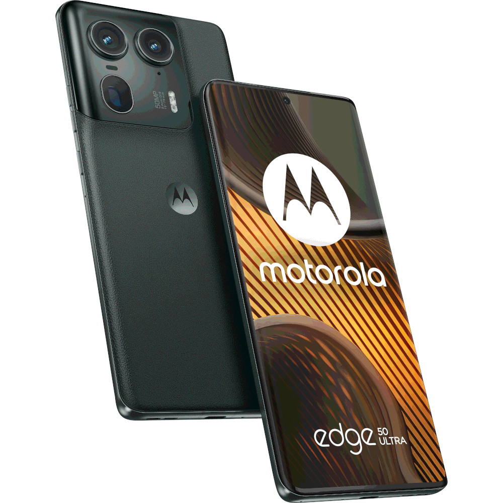 Telefon mobil Motorola Edge 50 Ultra 5G, 1TB, 16GB RAM, Dual SIM, Forest Grey