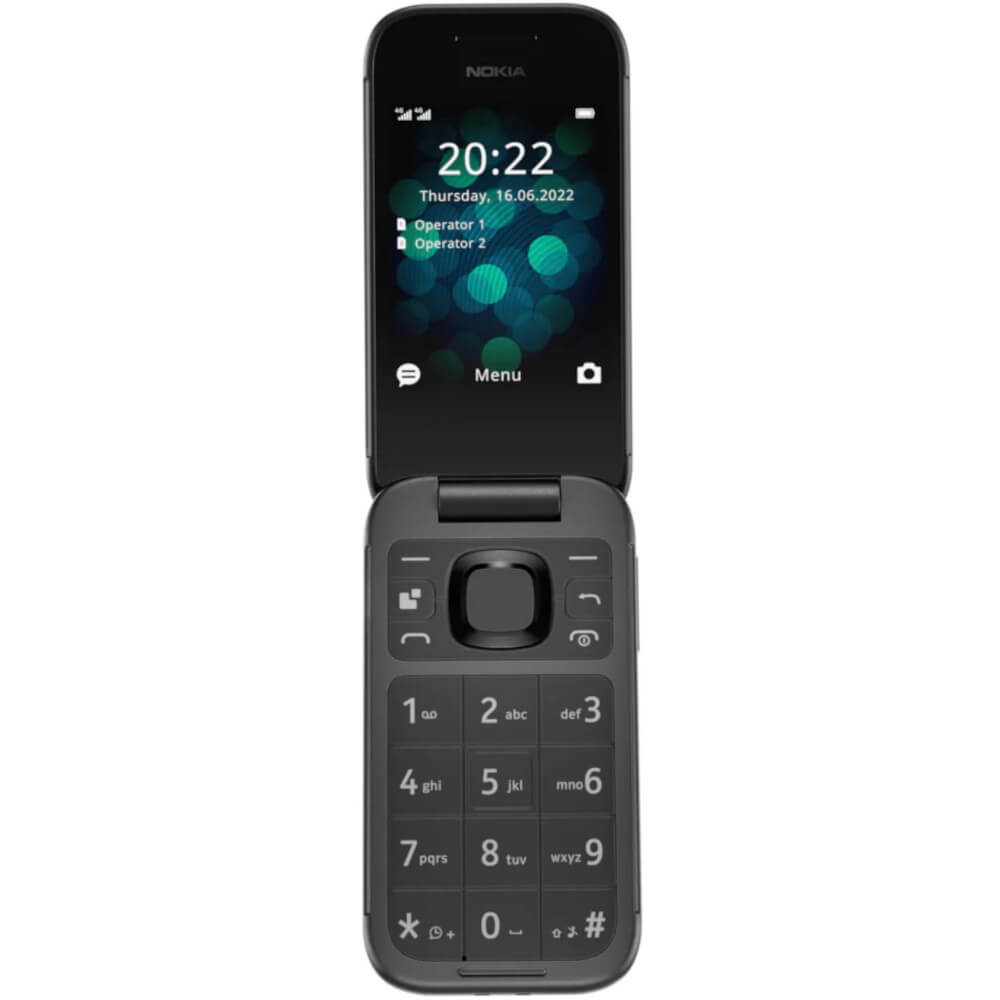 Telefon mobil Nokia 2660 Flip 4G, Dual SIM, Negru