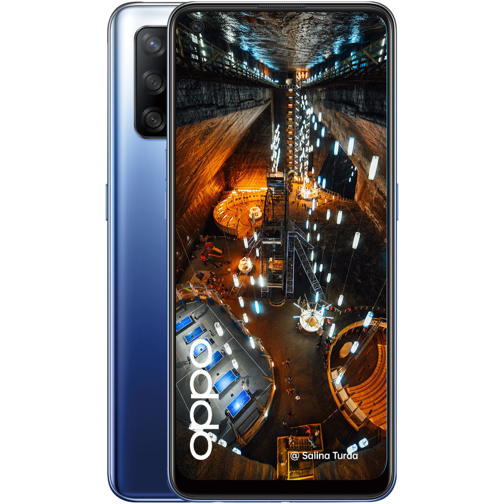 Telefon mobil OPPO A74, Dual SIM, 128 GB, 4G, Midnight Blue