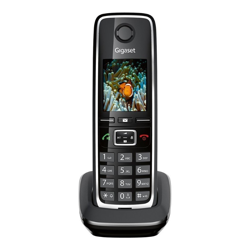  Telefon fara fir DECT Panasonic Gigaset C530, Caller ID, VoIP, Tastatura Iluminata, Negru 