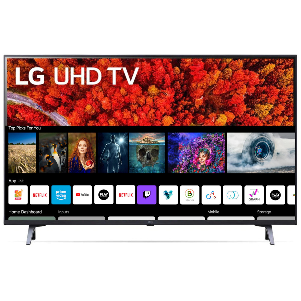 Televizor Smart LED, LG 43UP80003LR, 108 cm, Ultra HD 4K, Clasa G