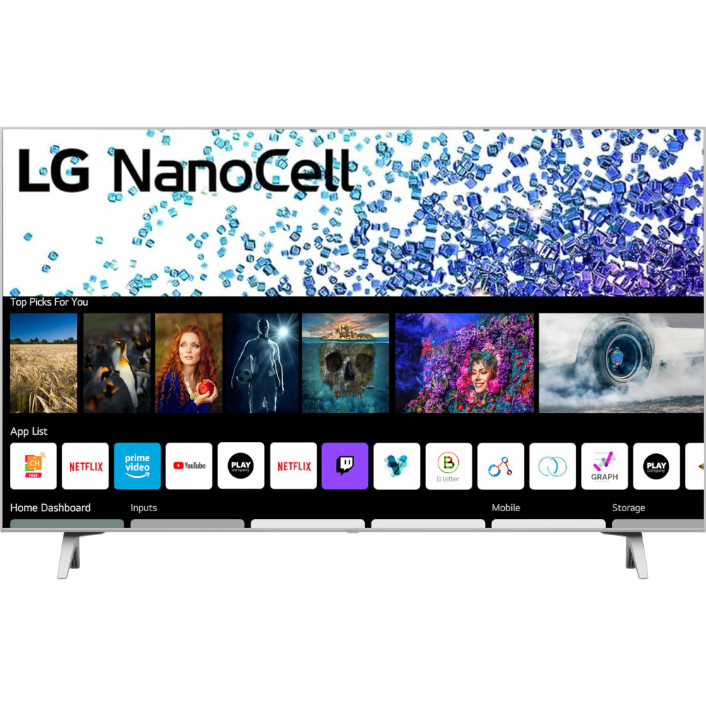 Televizor Smart LED, LG 43NANO773PA, 108 cm, Ultra HD 4K, Clasa G